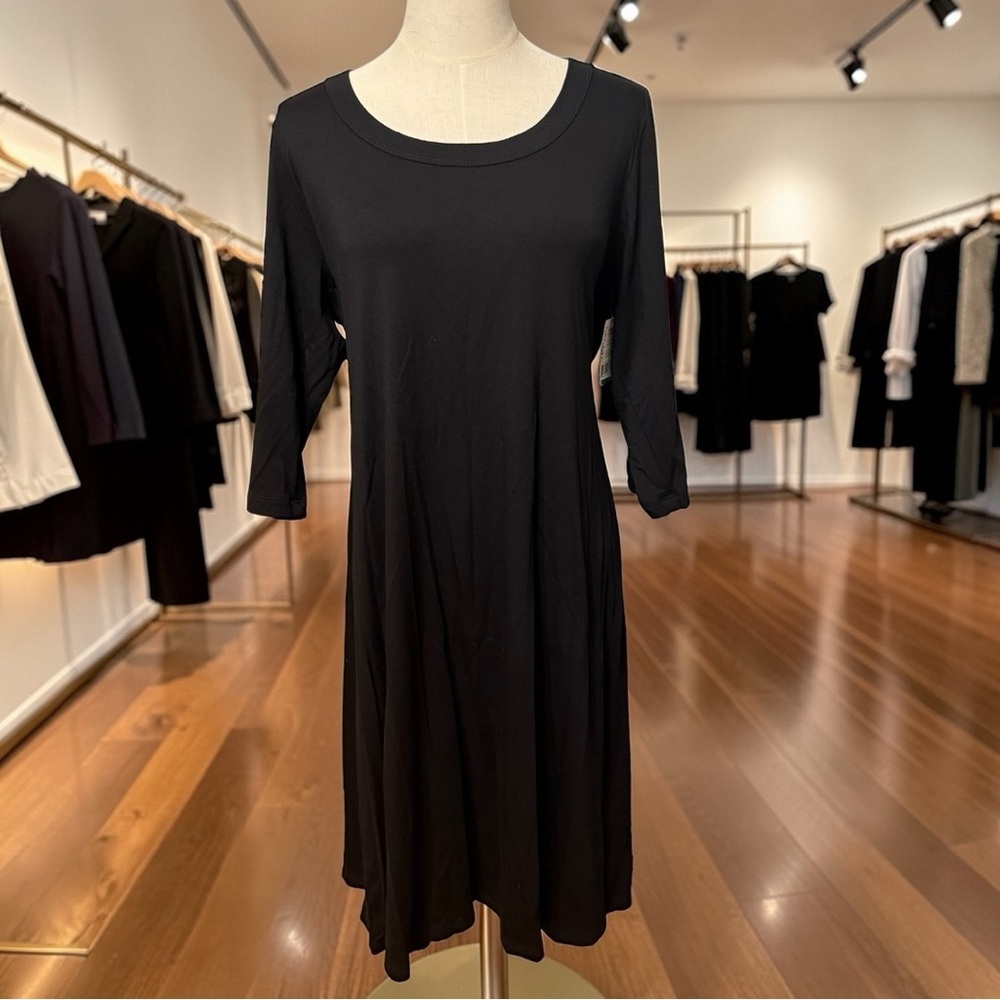 Karen Kane Black 3/4 Sleeve Swing Dress – Women’s Plus Size 0X – NWT – USA - Picture 5 of 11
